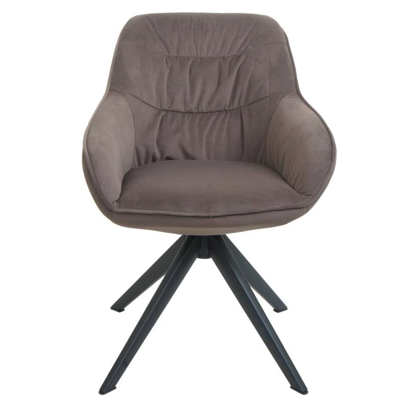 MCW Esszimmerstuhl K28 6er-Set Stoff/Textil Braun von MCW