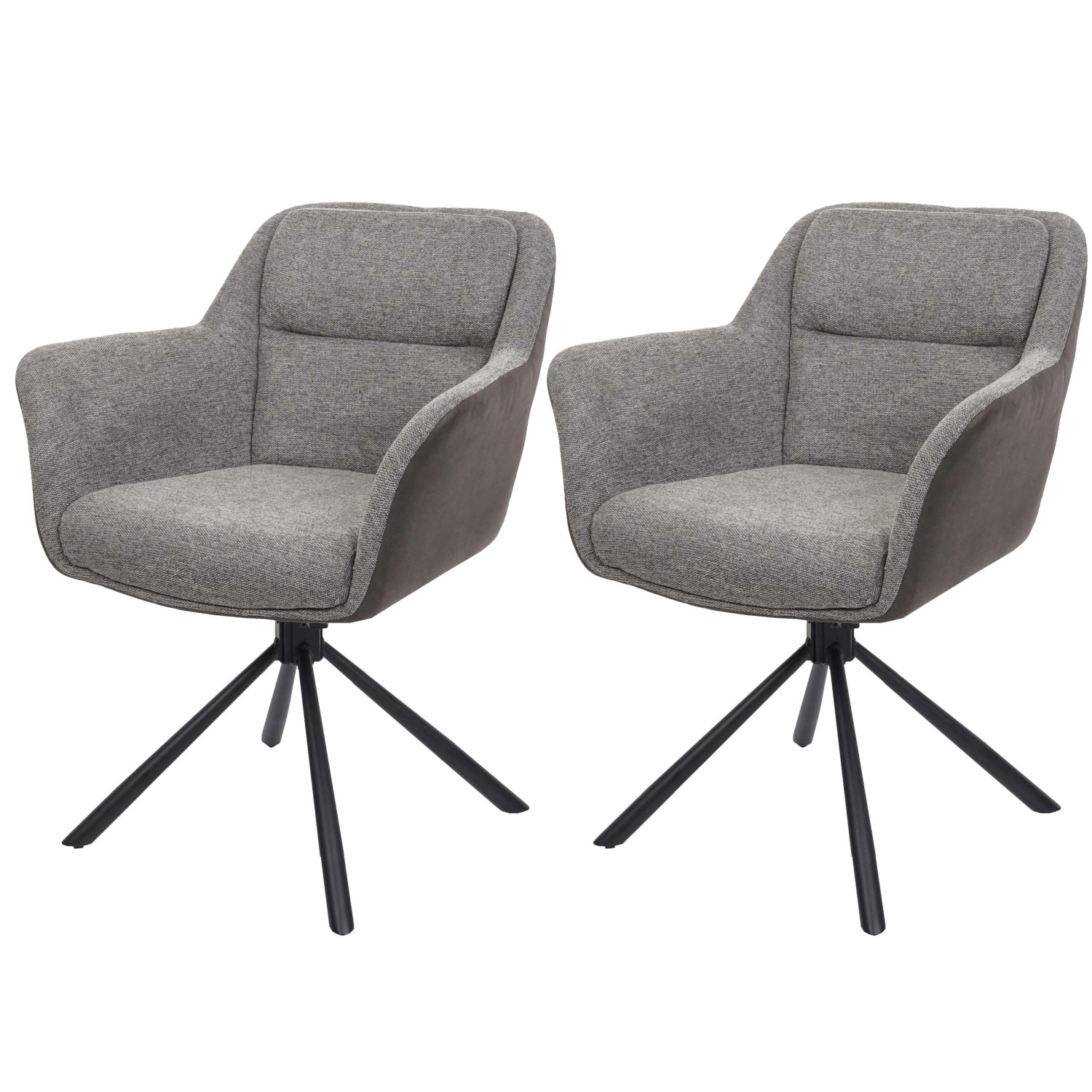 MCW Esszimmerstuhl K33 2er-Set Kunstleder Grau-dunkelgrau MCW Esszimmerstuhl K33 2er-Set Kunstleder Grau-dunkelgrau von MCW