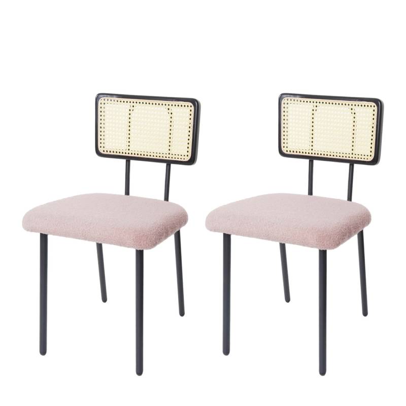MCW Esszimmerstuhl K88 2er-Set Stoff/Textil Rosa von MCW