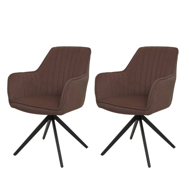 MCW Esszimmerstuhl L79 2er-Set Braun von MCW