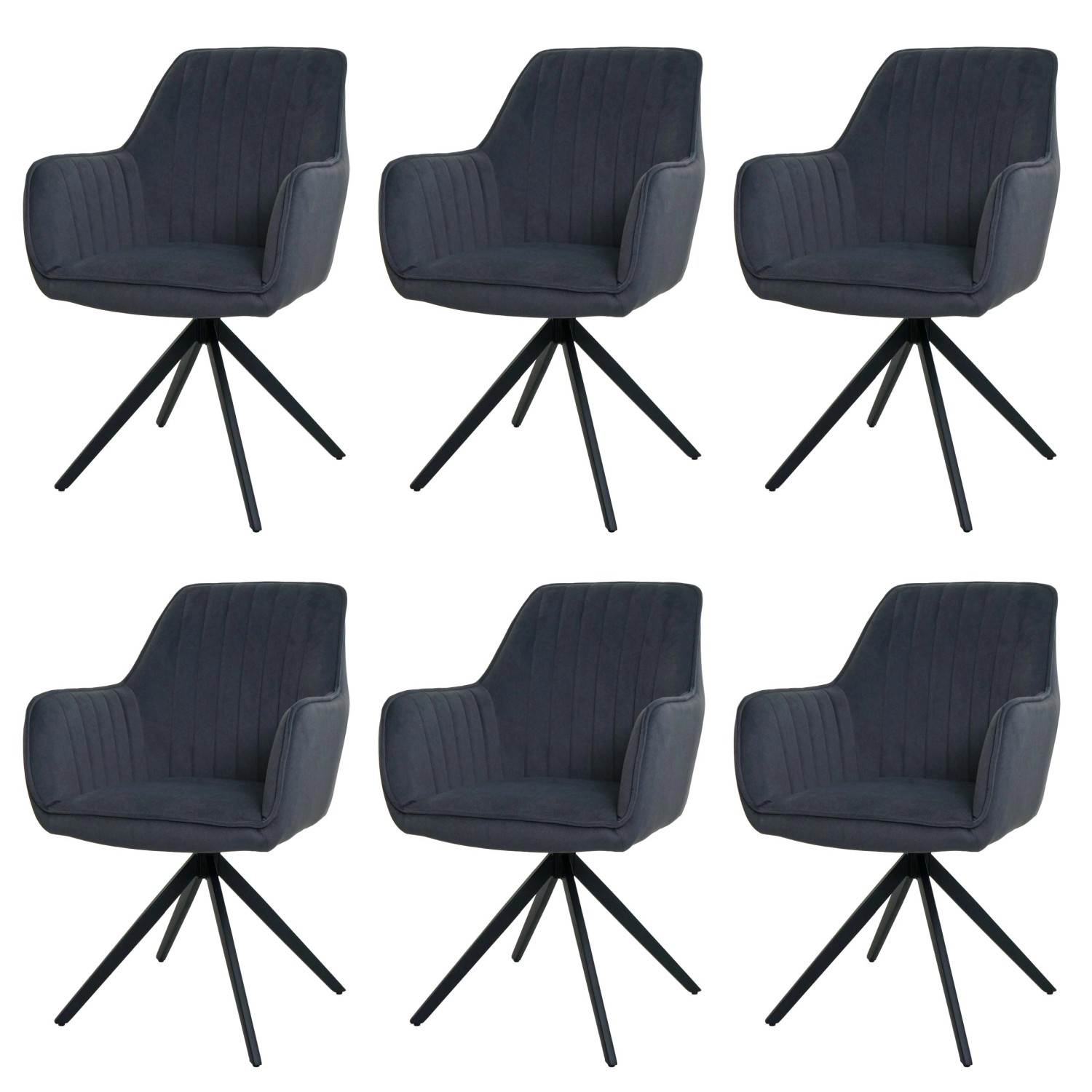 MCW Esszimmerstuhl L79 6er-Set Anthrazit MCW Esszimmerstuhl L79 6er-Set Anthrazit von MCW