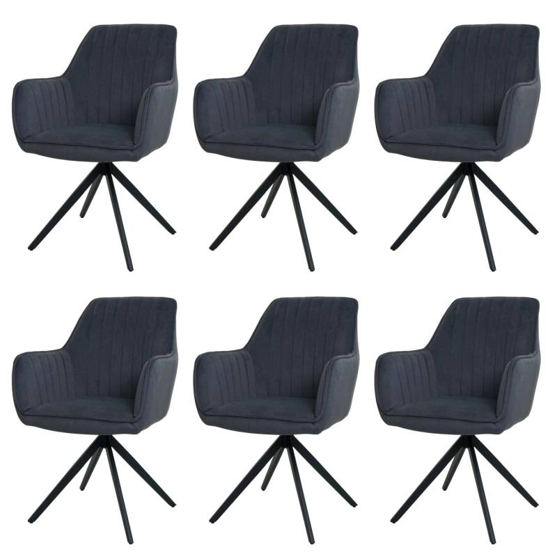 MCW Esszimmerstuhl L79 6er-Set Anthrazit von MCW