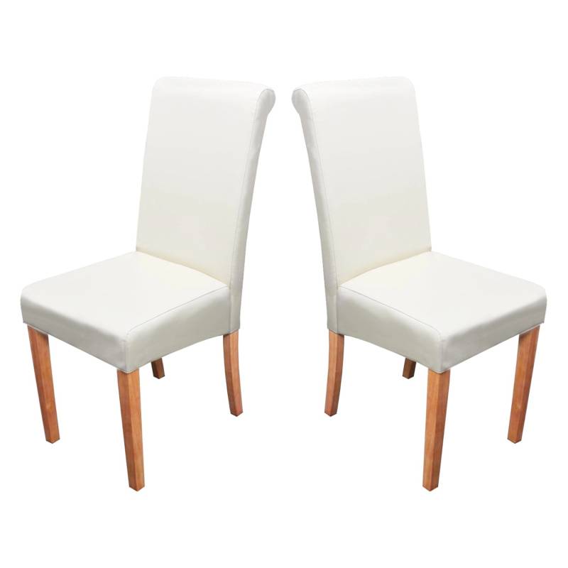 MCW Esszimmerstuhl Lecce II 2er-Set Creme Helle Beine von MCW