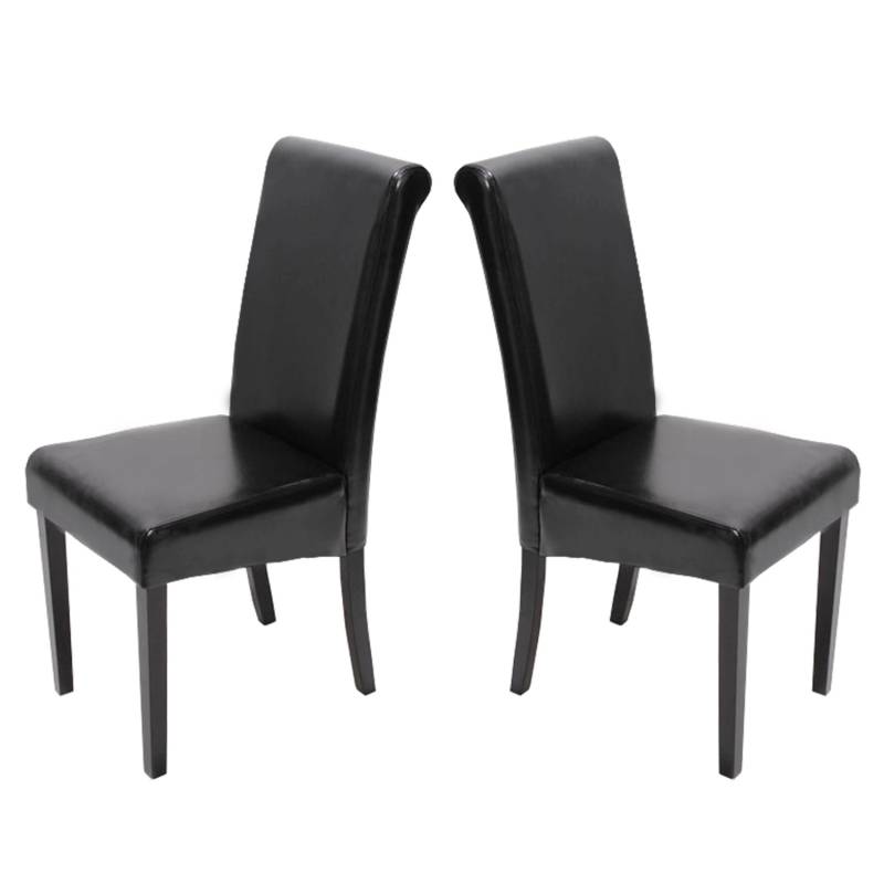 MCW Esszimmerstuhl Lecce II 2er-Set Schwarz Dunkle Beine von MCW