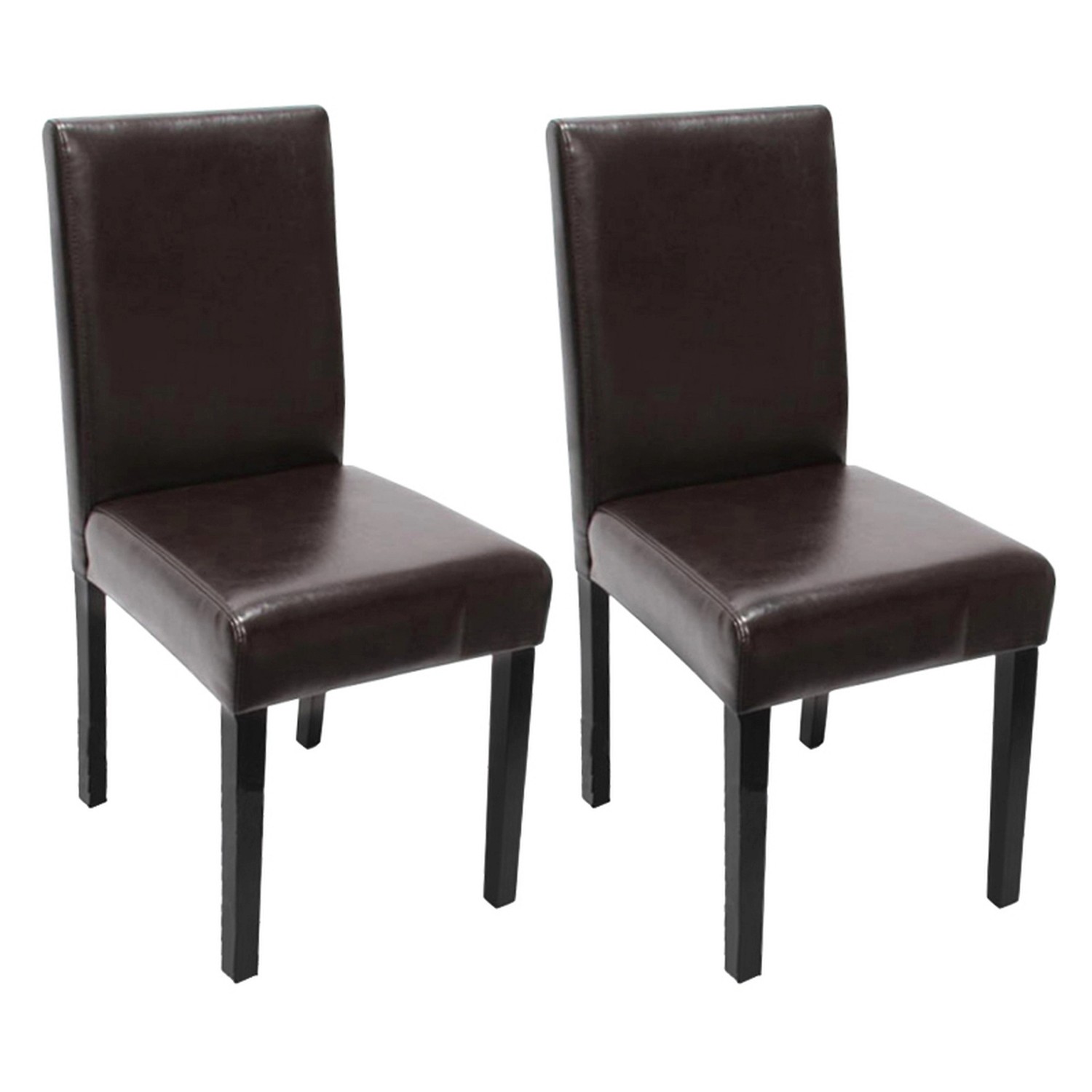 MCW Esszimmerstuhl Littau 2er-Set Leder Braun Dunkle Beine MCW Esszimmerstuhl Littau 2er-Set Leder Braun Dunkle Beine von MCW