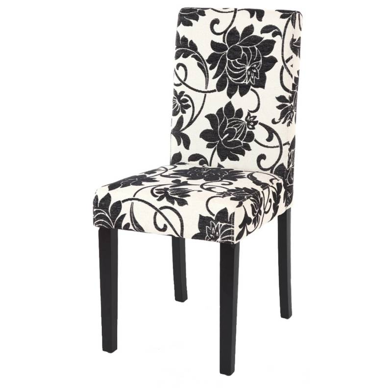 MCW Esszimmerstuhl Littau 2er-Set Textil Jacquard Dunkle Beine von MCW