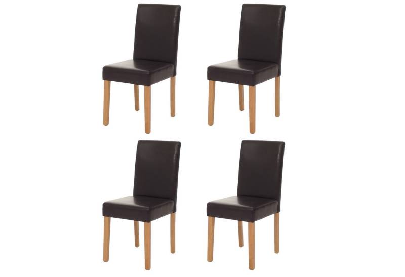 MCW Esszimmerstuhl Littau-4 (Set, 4 St), 4er-Set, Rutschfest durch Kunststoff-Bodenschoner, hohe Rückenlehne von MCW