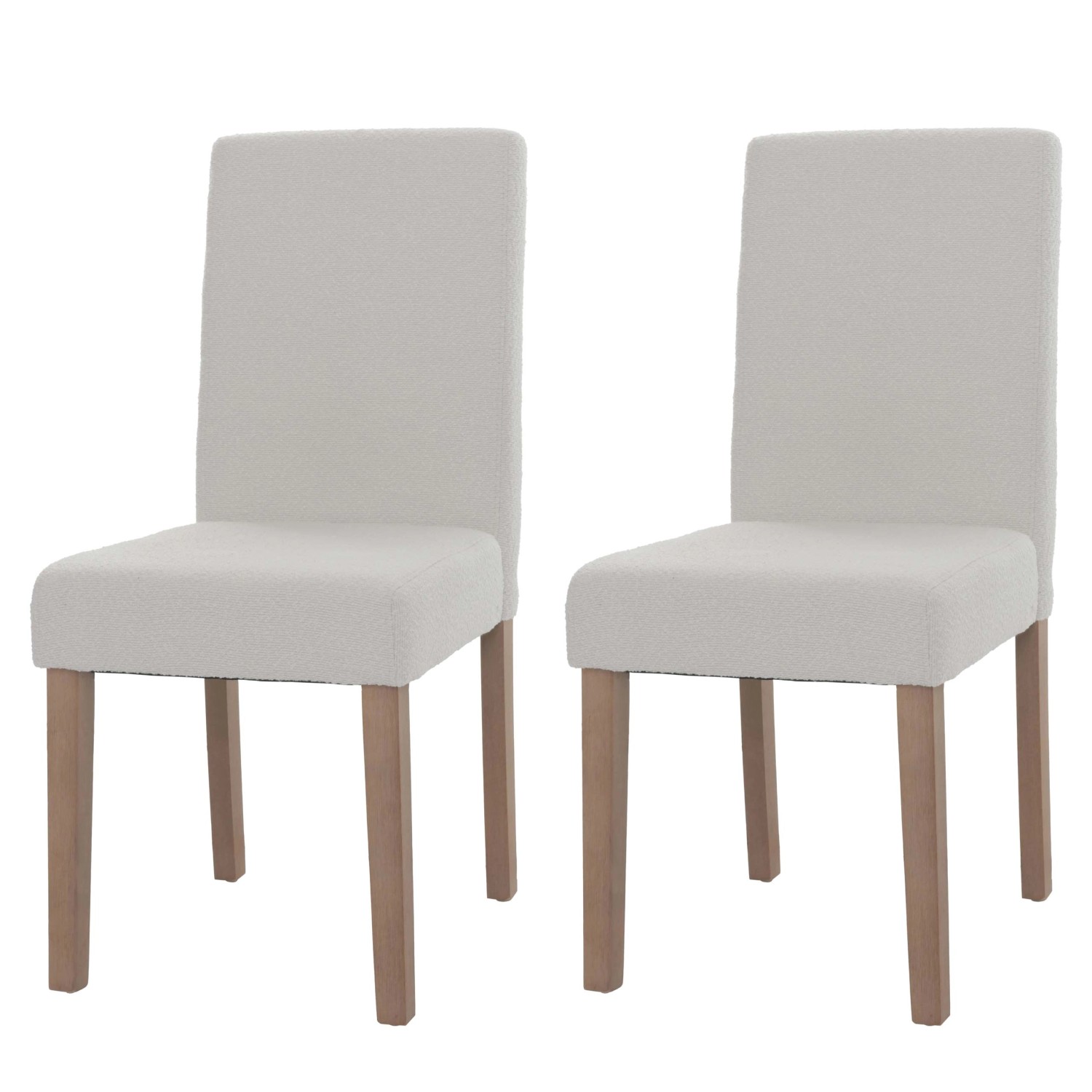 MCW Esszimmerstuhl Littau Boucle 2er-Set Creme Naturfarbene Beine MCW Esszimmerstuhl Littau Boucle 2er-Set Creme Naturfarbene Beine von MCW