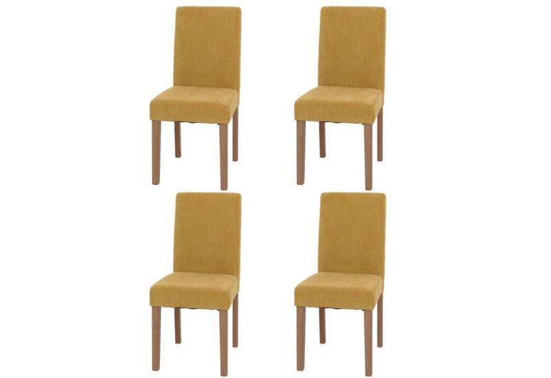 MCW Esszimmerstuhl Littau-CH-4 (Set, 4 St), Stuhlbeine aus Massivholz, Rutschfest durch Kunststoffuntersatz von MCW