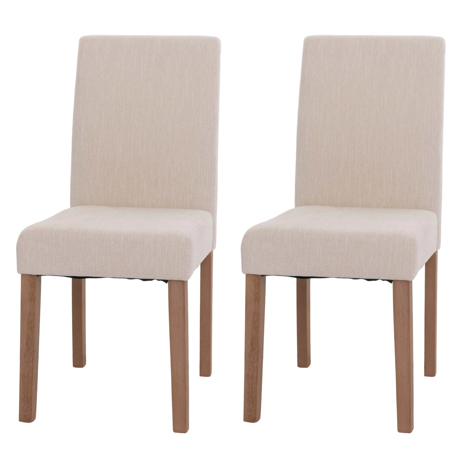 MCW Esszimmerstuhl Littau Chenille 2er-Set Creme Naturfarbene Beine MCW Esszimmerstuhl Littau Chenille 2er-Set Creme Naturfarbene Beine von MCW