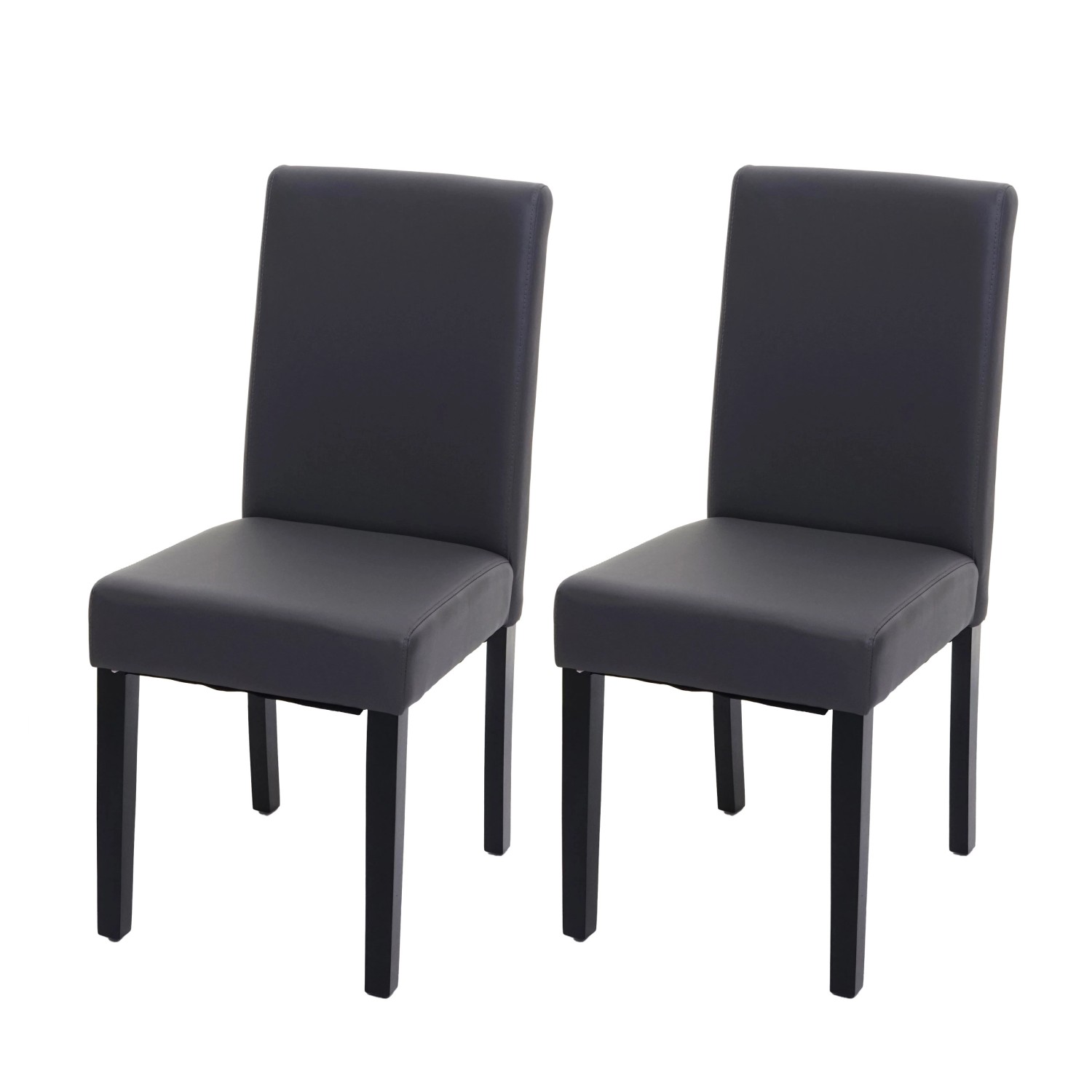 MCW Esszimmerstuhl Littau Kunstleder 2er-Set Kunstleder Grau Matt Dunkle Beine MCW Esszimmerstuhl Littau Kunstleder 2er-Set Kunstleder Grau Matt Dunkle Beine von MCW
