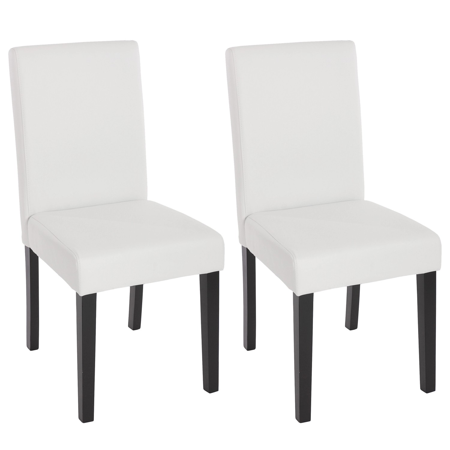 MCW Esszimmerstuhl Littau Kunstleder 2er-Set Kunstleder Weiß Matt Dunkle Beine MCW Esszimmerstuhl Littau Kunstleder 2er-Set Kunstleder Weiß Matt Dunkle Beine von MCW