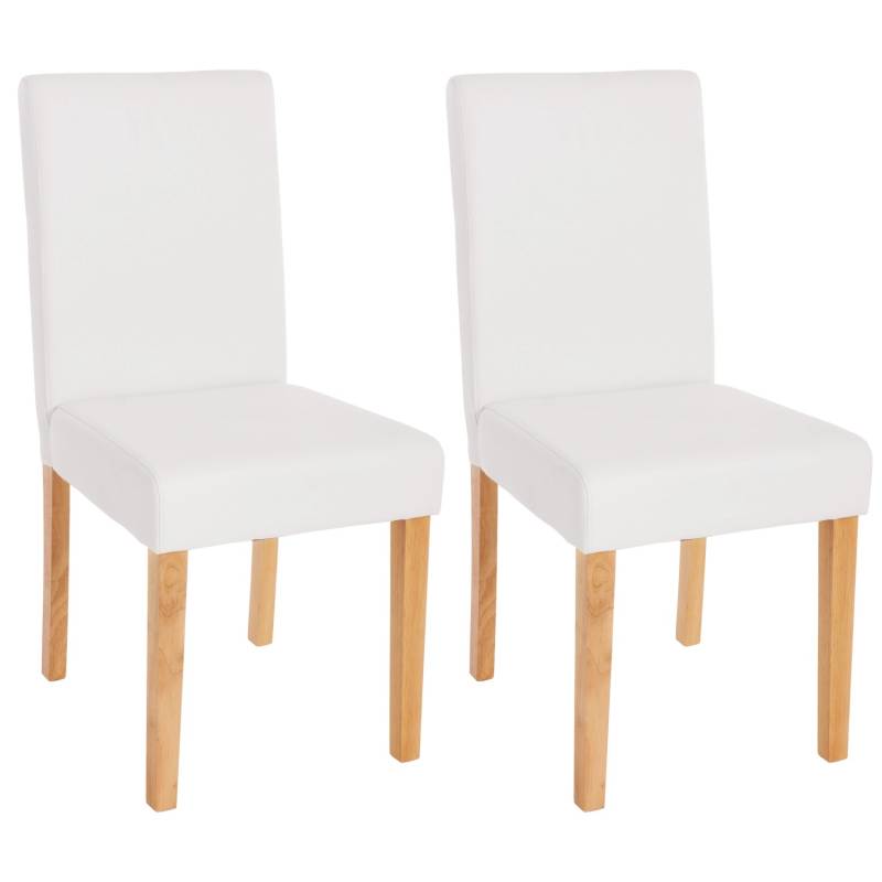 MCW Esszimmerstuhl Littau Kunstleder 2er-Set Kunstleder Weiß Matt Helle Beine von MCW