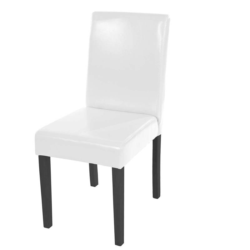 MCW Esszimmerstuhl Littau Weiß Dunkle Beine Leder von MCW
