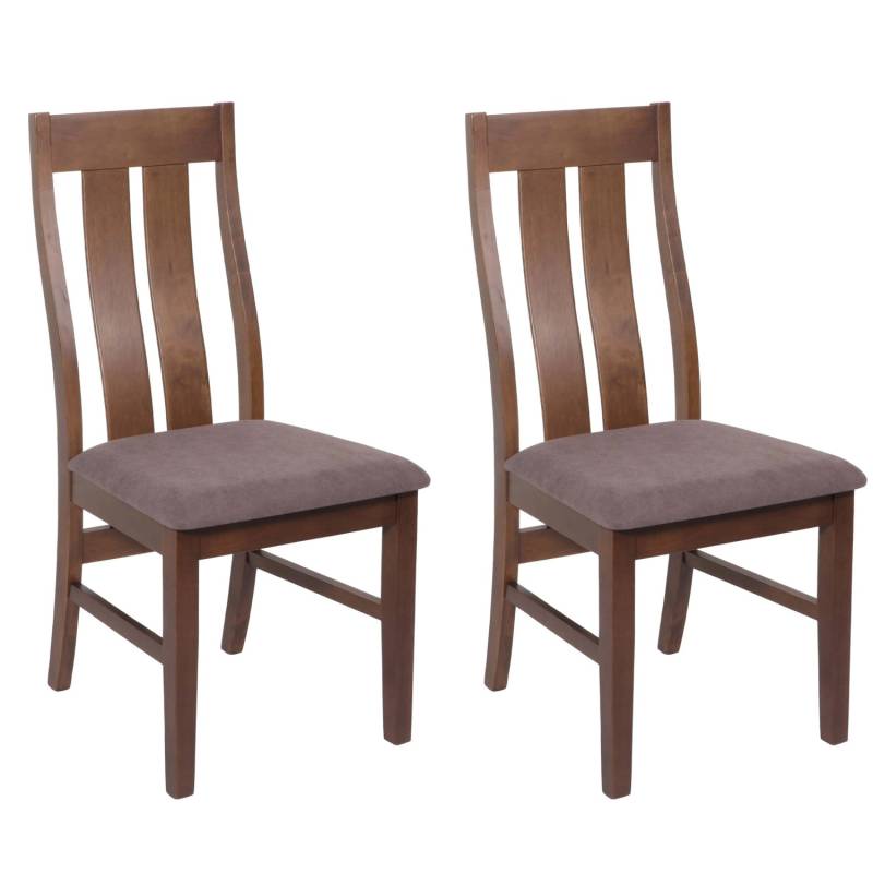 MCW Esszimmerstuhl M58 2er-Set Dunkles Gestell Taupe von MCW