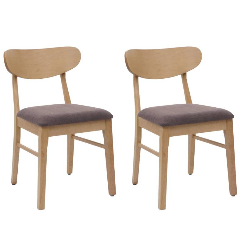MCW Esszimmerstuhl M59 2er-Set Helles Gestell Taupe von MCW