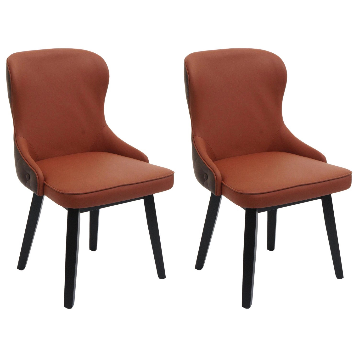 MCW Esszimmerstuhl M60 2er-Set Terracotta-Braun MCW Esszimmerstuhl M60 2er-Set Terracotta-Braun von MCW