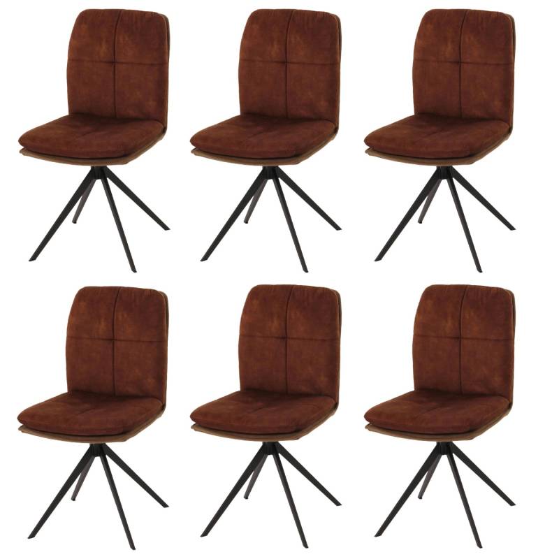 MCW Esszimmerstuhl M68 6er-Set Braun von MCW