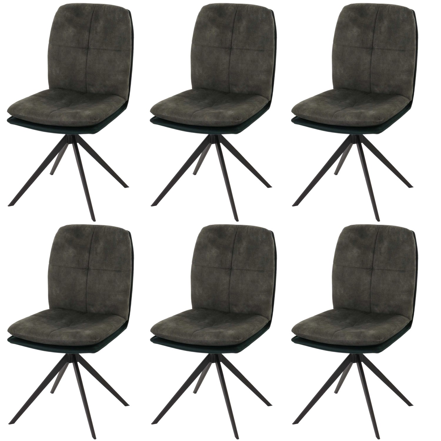 MCW Esszimmerstuhl M68 6er-Set Grün von MCW