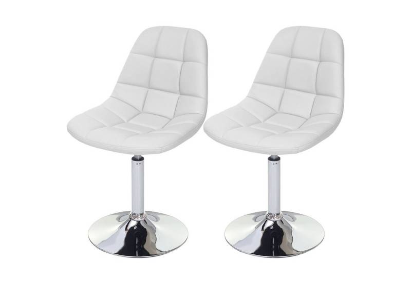 MCW Esszimmerstuhl MCW-A60-2 (Set, 2 St), 2er-Set, Rutschsicher durch Kunststoff-Fußbodenschoner, drehbar 360° von MCW