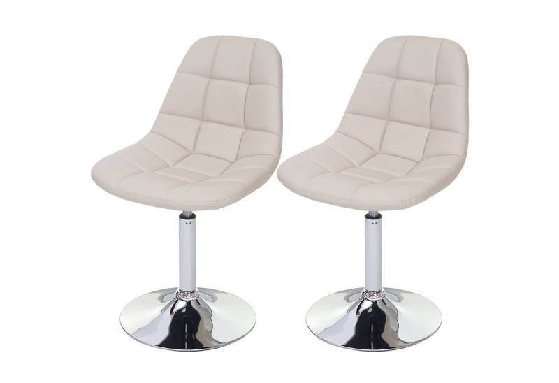 MCW Esszimmerstuhl MCW-A60-2 (Set, 2 St), 2er-Set, Rutschsicher durch Kunststoff-Fußbodenschoner, drehbar 360° von MCW