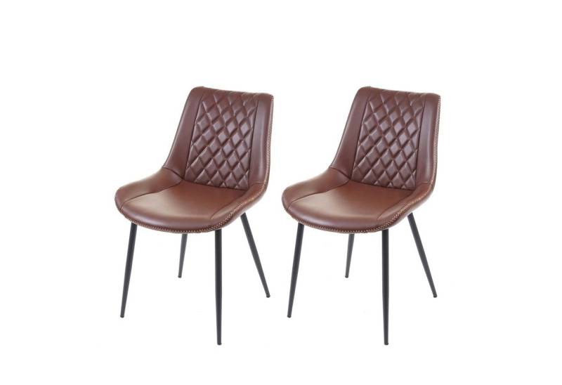 MCW Esszimmerstuhl MCW-E56-2 (Set, 2 St), 2er-Set, Inklusive Fußbodenschoner, dekorative glänzende Ziernaht von MCW