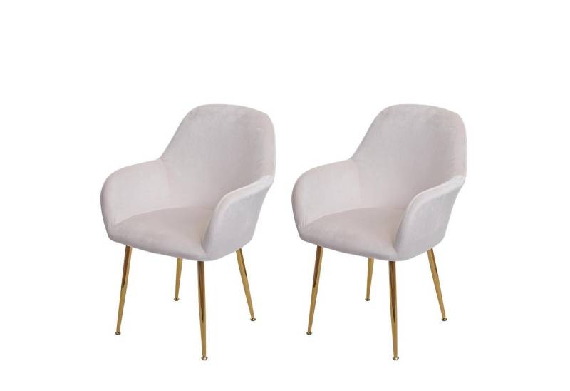 MCW Esszimmerstuhl MCW-F18-2 (Set, 2 St), 2er-Set, verstellbare Fußbodenschoner, abgerundete Rückenfläche von MCW