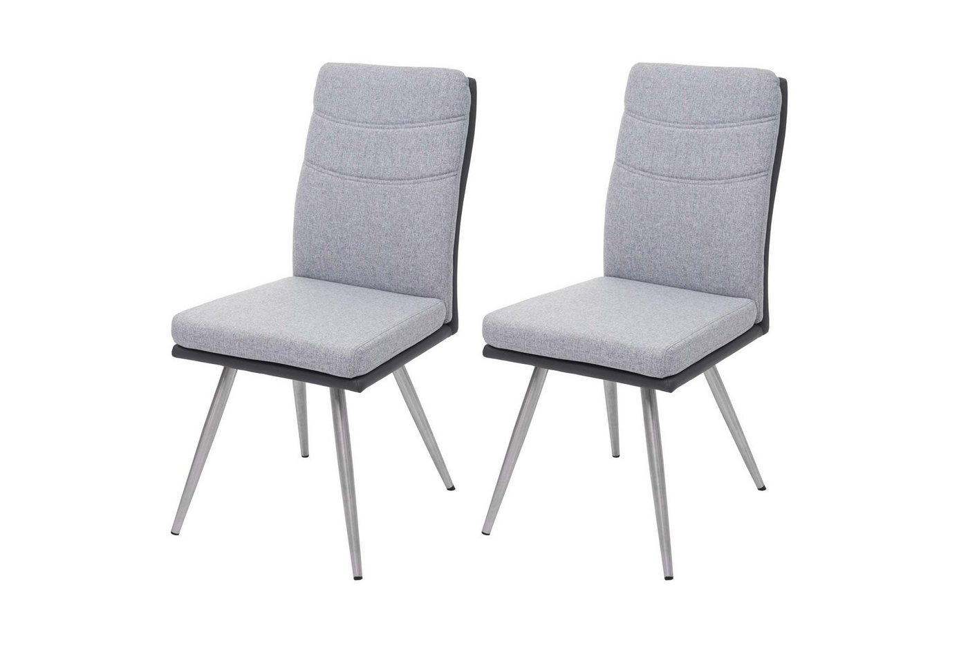 MCW Esszimmerstuhl MCW-G54-7 (Stühle ohne Armlehne, 2 St), 2er-Set, Inkl. Fußbodenschoner, Mit Ziernaht, Abgerundete Ecken von MCW