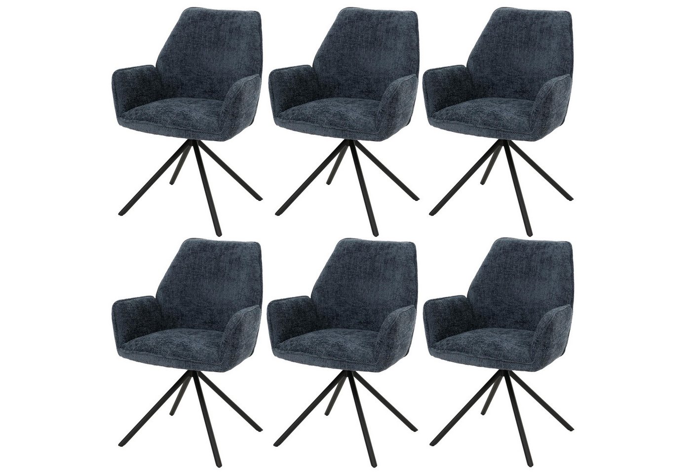 MCW Esszimmerstuhl MCW-G67-C-6 (Set, 6 St), Hochwertige Verarbeitung, Abgerundete Ecken, Stativgestell von MCW