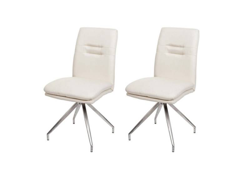 MCW Esszimmerstuhl MCW-H70-L-2 (Set, 2 St), 2er-Set, Inklusive Fußbodenschoner, Mit Ziernaht von MCW