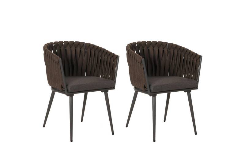 MCW Esszimmerstuhl MCW-N38-I-2 (2er-Set), Mit besonders dickem elastischem Seilgeflecht von MCW