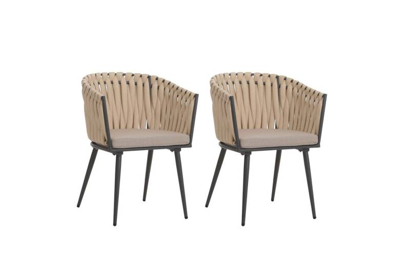 MCW Esszimmerstuhl MCW-N38-I-2 (2er-Set), Mit besonders dickem elastischem Seilgeflecht von MCW
