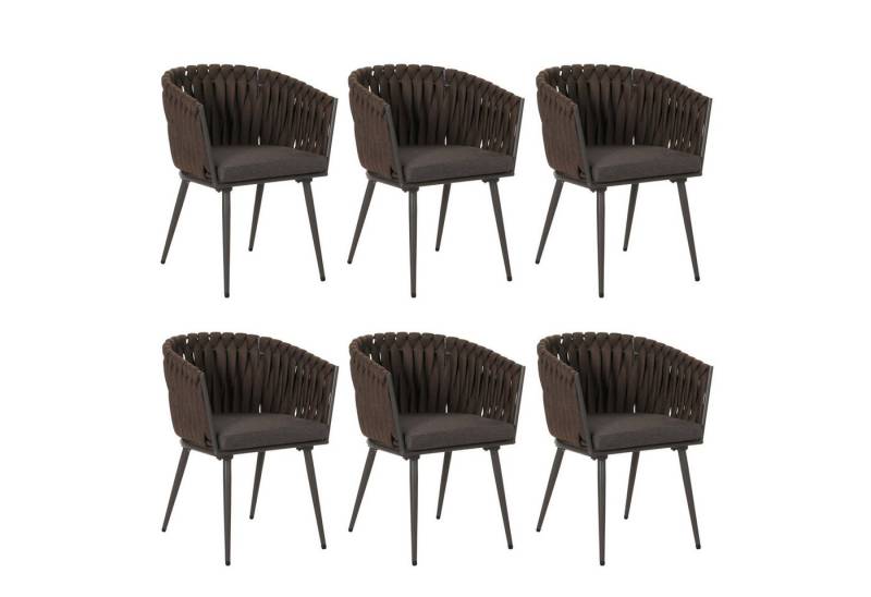 MCW Esszimmerstuhl MCW-N38-ID-6 (6er-Set), Mit besonders dickem elastischem Seilgeflecht von MCW