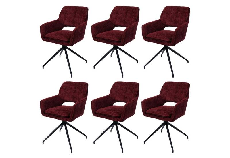 MCW Esszimmerstuhl MCW-N74-6 (6er-Set, 6 St), Hohe Stoffqualität 490g/m², Stativgestell von MCW