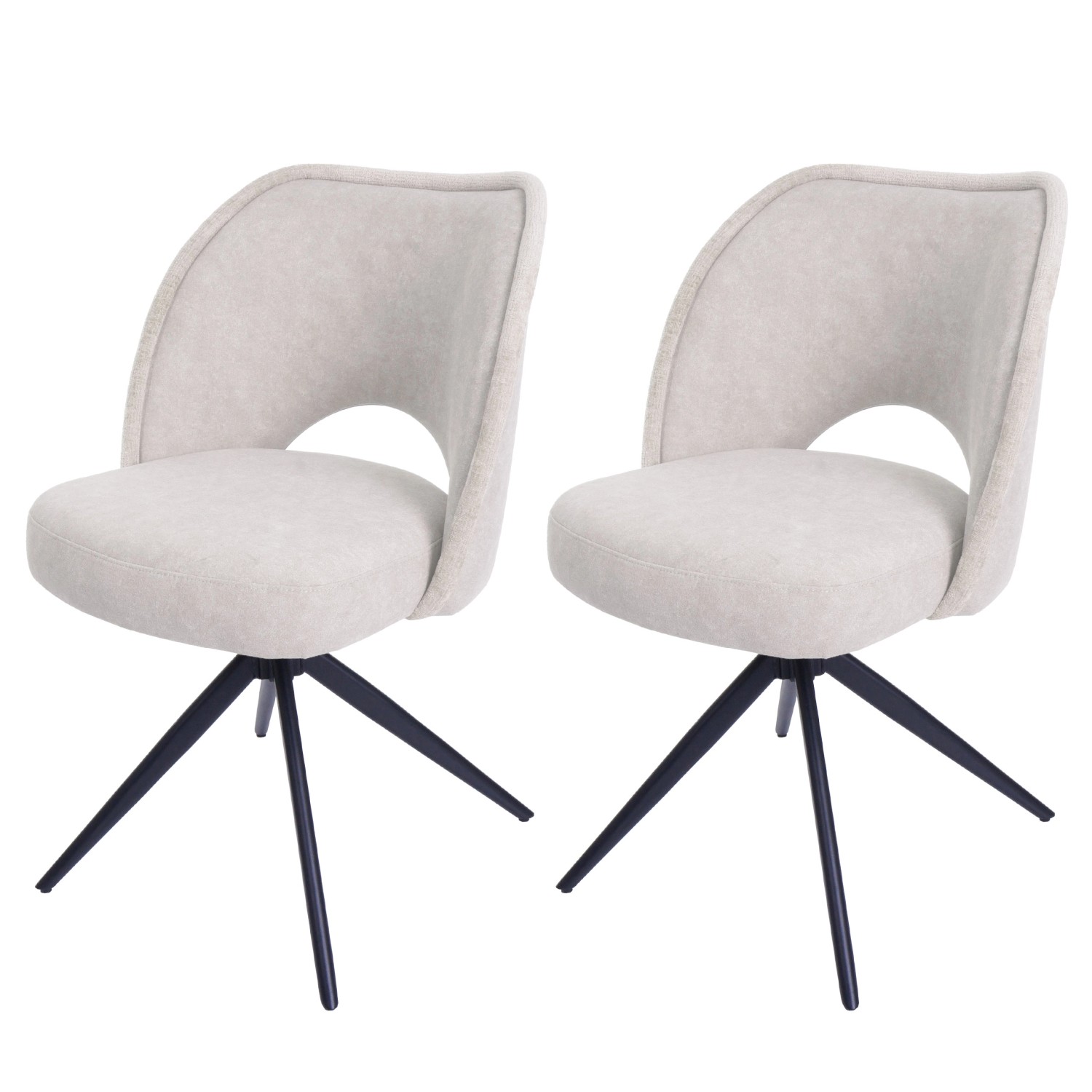 MCW Esszimmerstuhl N72 2er-Set Creme MCW Esszimmerstuhl N72 2er-Set Creme von MCW