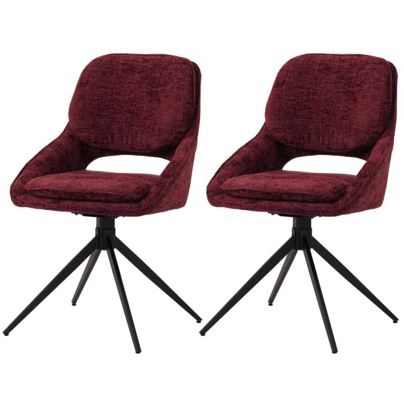 MCW Esszimmerstuhl N73 2er-Set Bordeaux von MCW