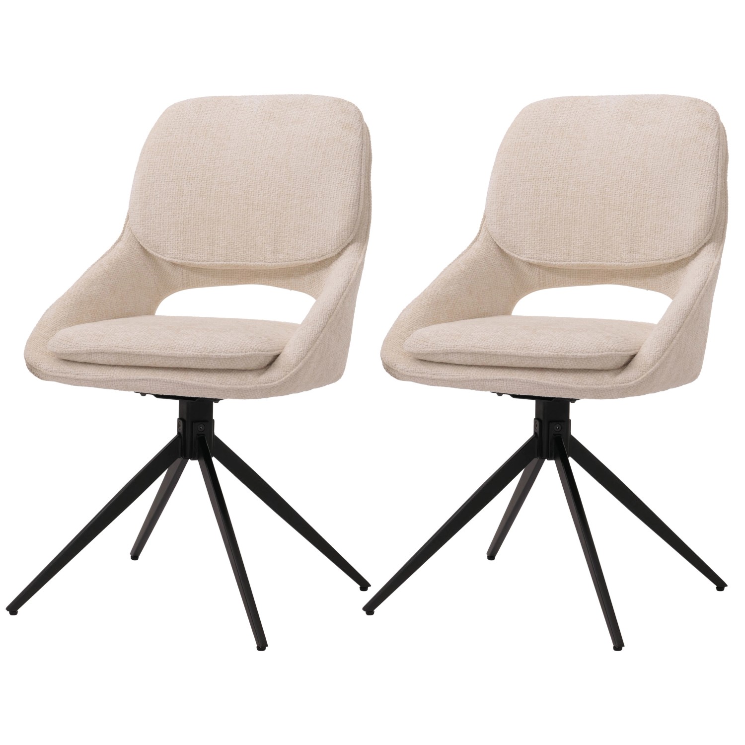 MCW Esszimmerstuhl N73 2er-Set Creme-Beige MCW Esszimmerstuhl N73 2er-Set Creme-Beige von MCW