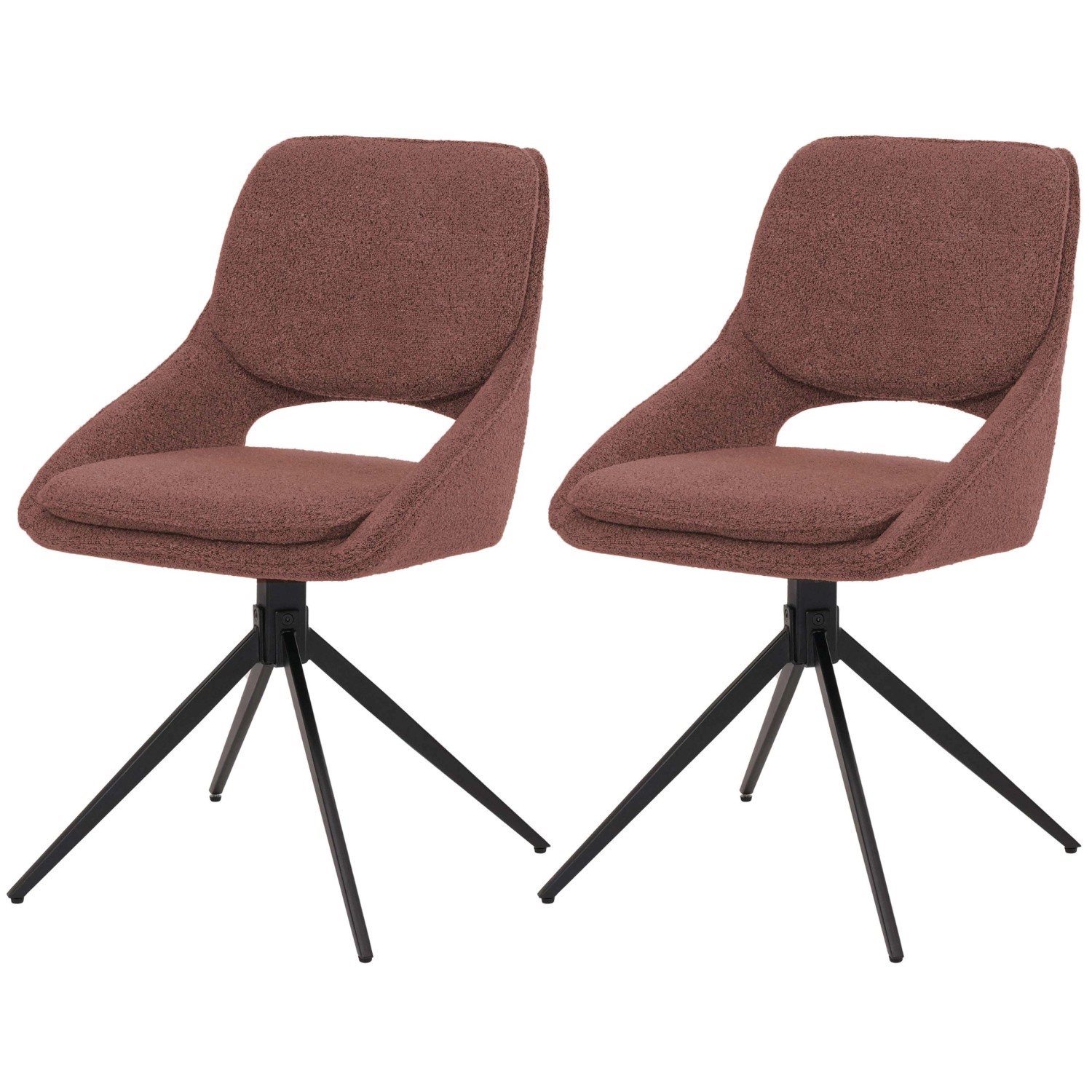 MCW Esszimmerstuhl N73 2er-Set Stoff/Textil Boucle 540g/m² Braun MCW Esszimmerstuhl N73 2er-Set Stoff/Textil Boucle 540g/m² Braun von MCW