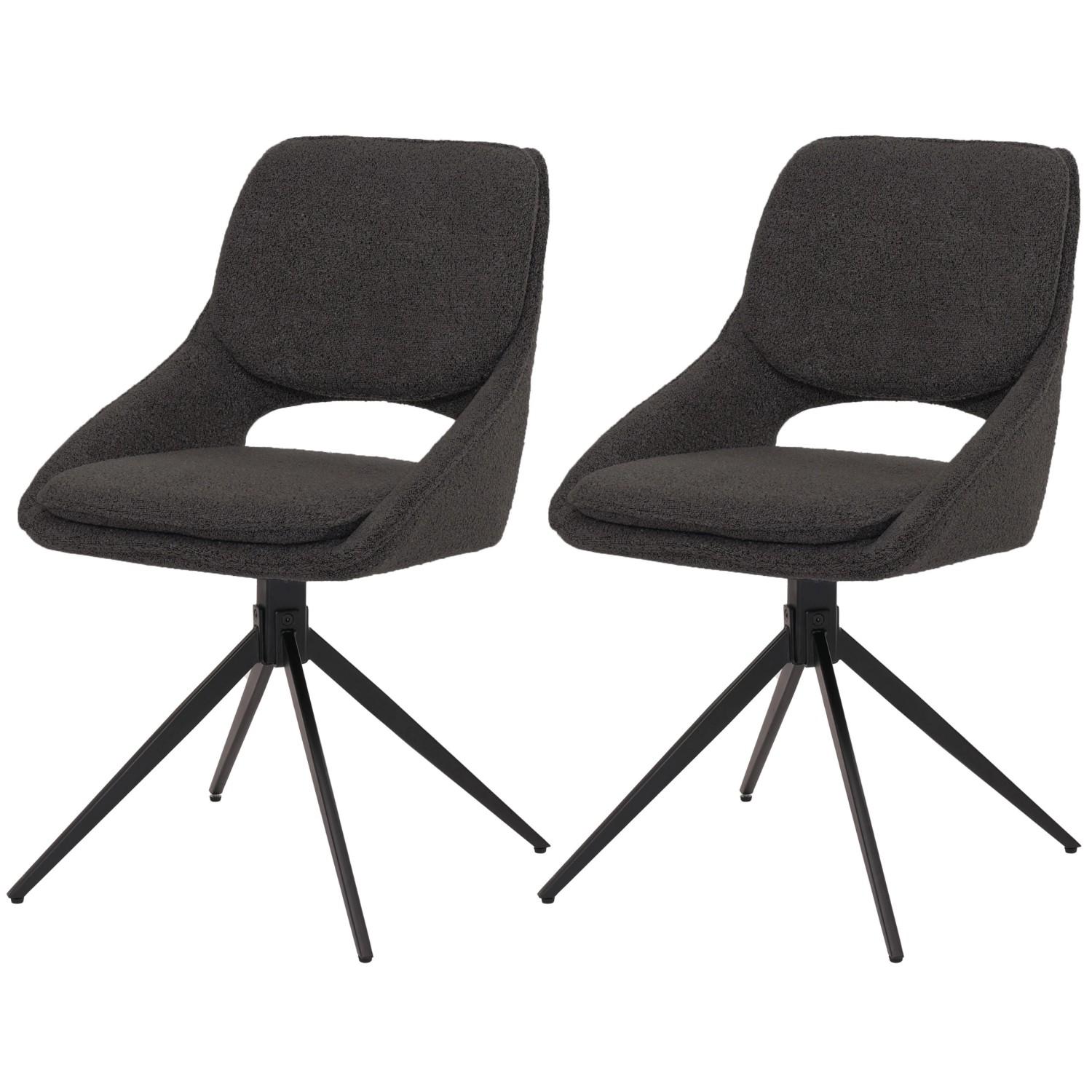 MCW Esszimmerstuhl N73 2er-Set Stoff/Textil Boucle 540g/m² Dunkelgrau MCW Esszimmerstuhl N73 2er-Set Stoff/Textil Boucle 540g/m² Dunkelgrau von MCW