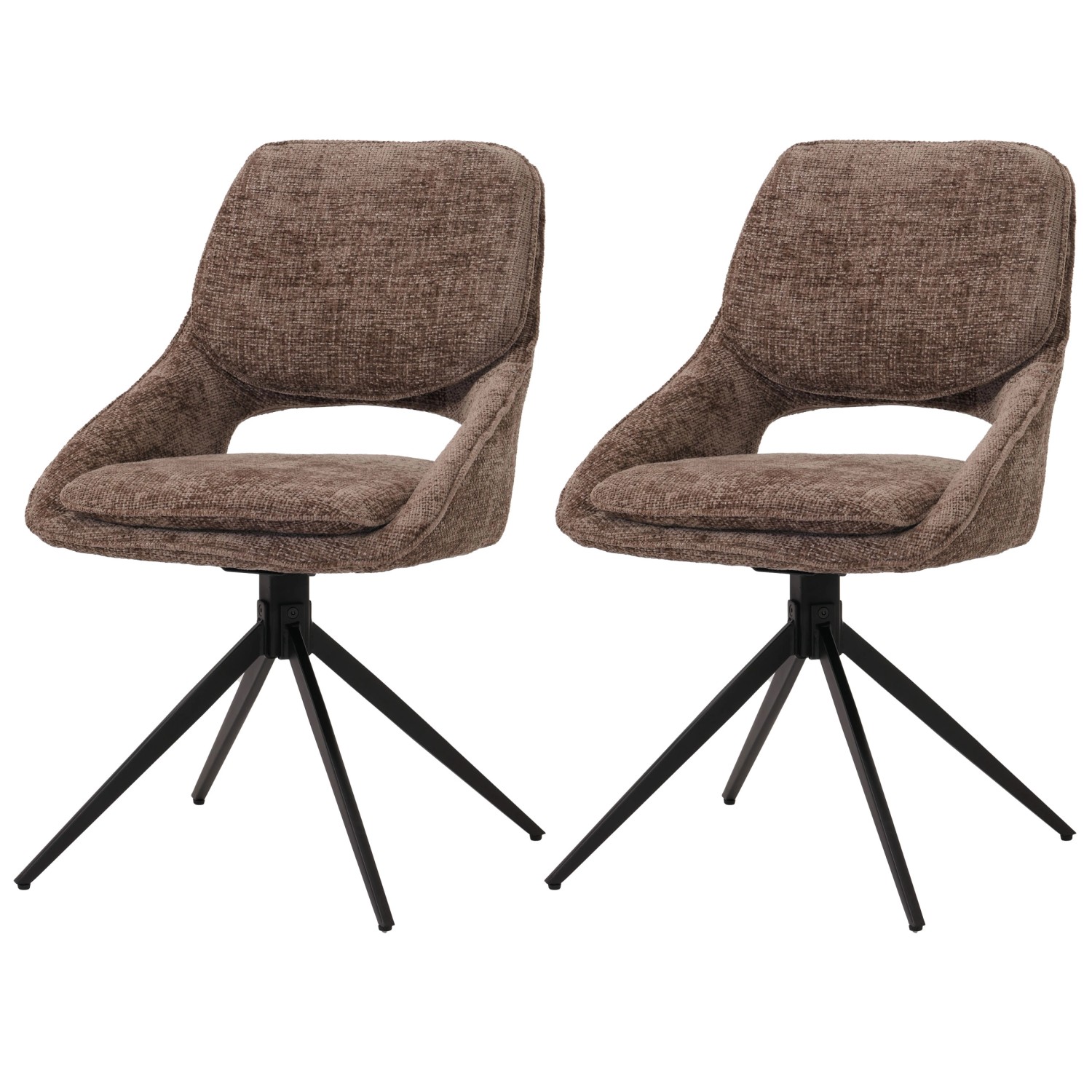 MCW Esszimmerstuhl N73 2er-Set Stoff/Textil Chenille 490g/m² Braun MCW Esszimmerstuhl N73 2er-Set Stoff/Textil Chenille 490g/m² Braun von MCW