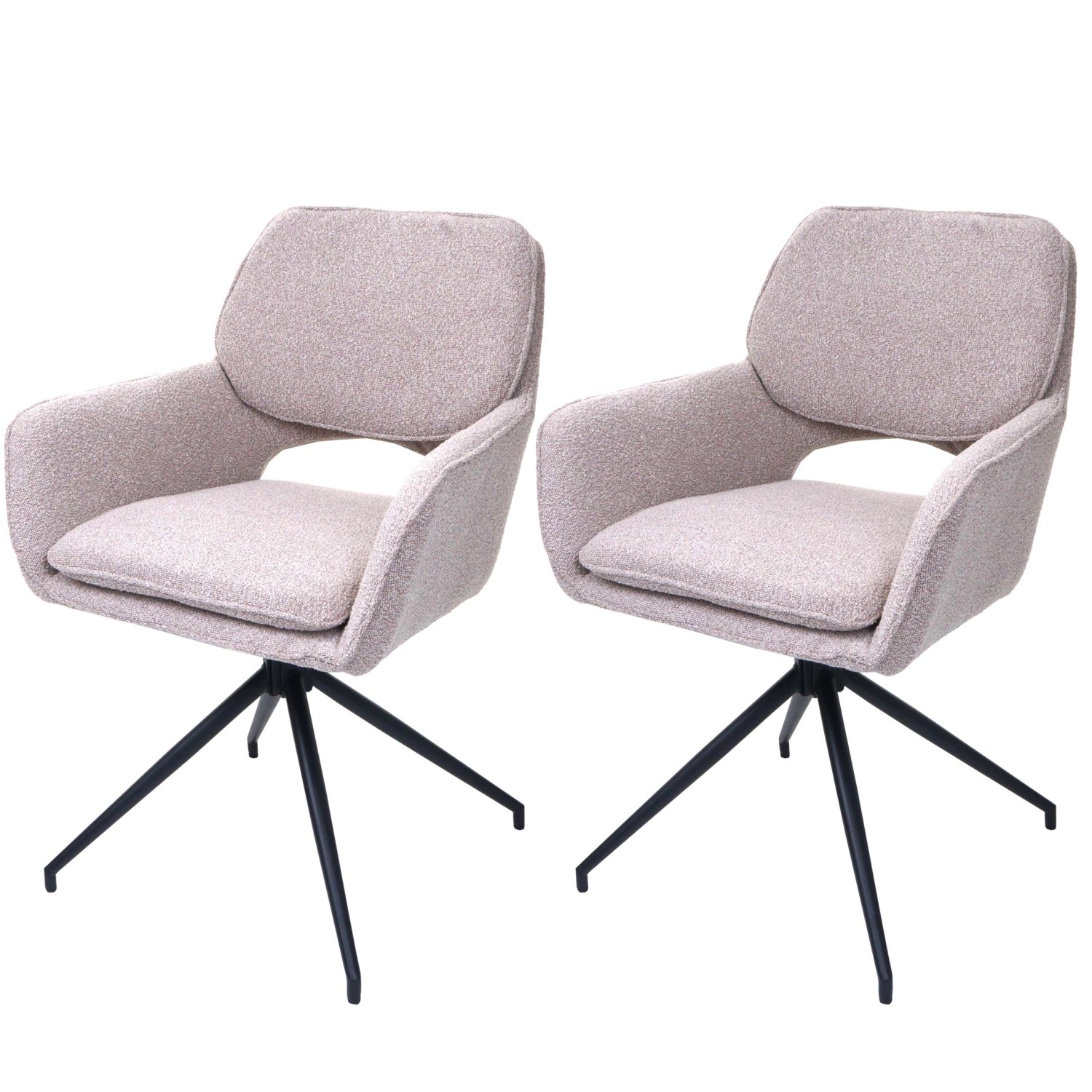 MCW Esszimmerstuhl N74 2er-Set Stoff Boucle 540g/m² Beige MCW Esszimmerstuhl N74 2er-Set Stoff Boucle 540g/m² Beige von MCW