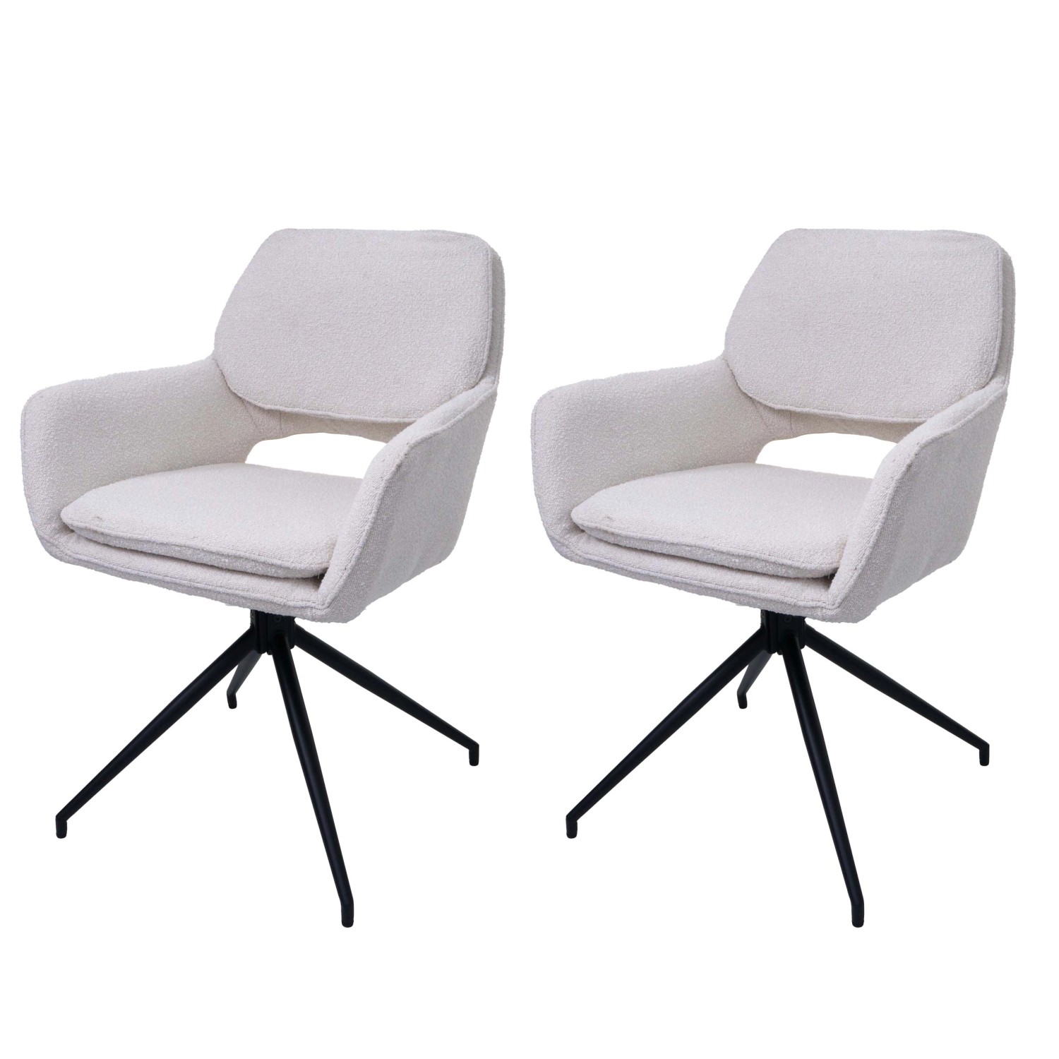 MCW Esszimmerstuhl N74 2er-Set Stoff Boucle 540g/m² Creme MCW Esszimmerstuhl N74 2er-Set Stoff Boucle 540g/m² Creme von MCW