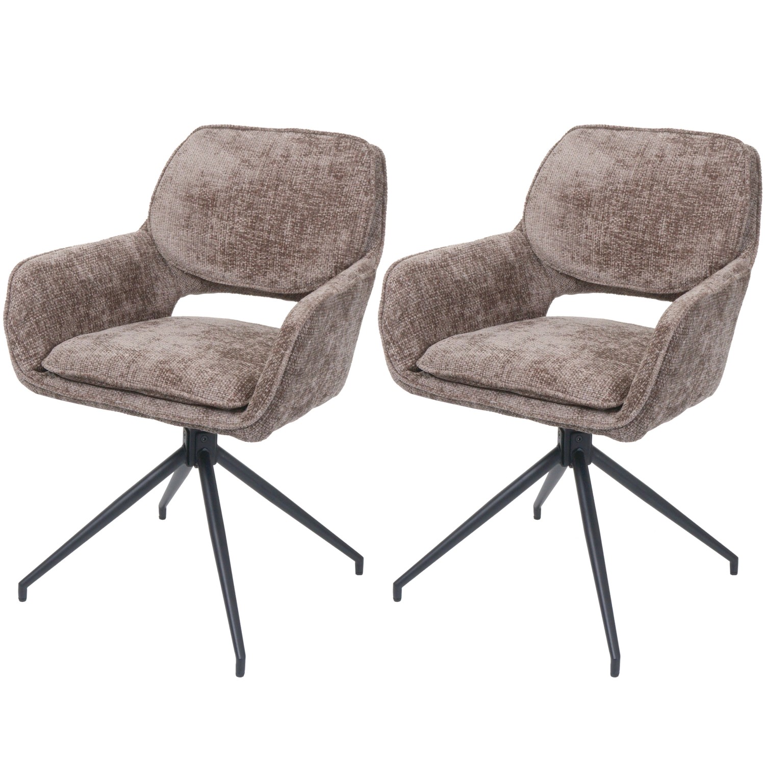 MCW Esszimmerstuhl N74 2er-Set Stoff Chenille 490g/m² Braun MCW Esszimmerstuhl N74 2er-Set Stoff Chenille 490g/m² Braun von MCW