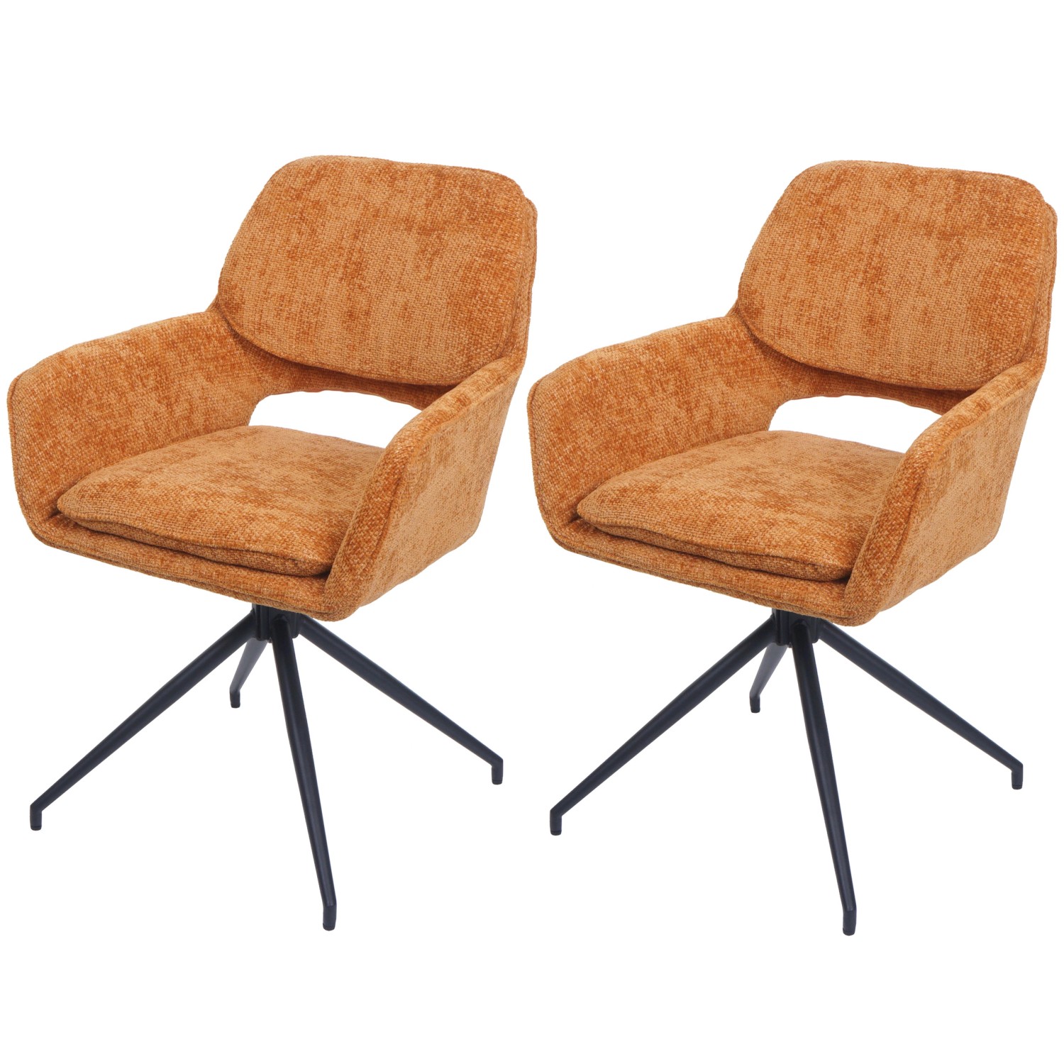 MCW Esszimmerstuhl N74 2er-Set Stoff Chenille 490g/m² Ocker-gelb MCW Esszimmerstuhl N74 2er-Set Stoff Chenille 490g/m² Ocker-gelb von MCW