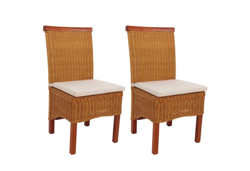 MCW Esszimmerstuhl Var-M42-2 (Set, 2 St), 2er-Set, geflochten, Beine aus Holz von MCW