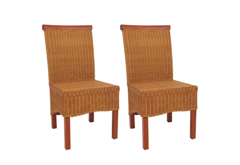 MCW Esszimmerstuhl Var-M42-2 (Set, 2 St), 2er-Set, geflochten, Beine aus Holz von MCW