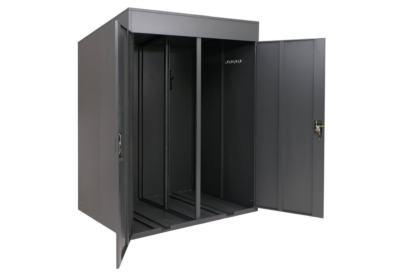 MCW Fahrradbox MCW-H66b (1 St), Abschließbare Türen, Wetterfestes Design sorgt für optimalen Schutz von MCW