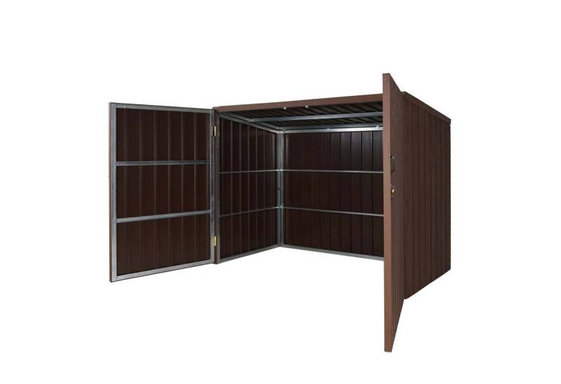 MCW Fahrradbox MCW-J29 (1 St), Abschließbare Türen, Maximale Schneelast des Daches: 100kg/m² von MCW