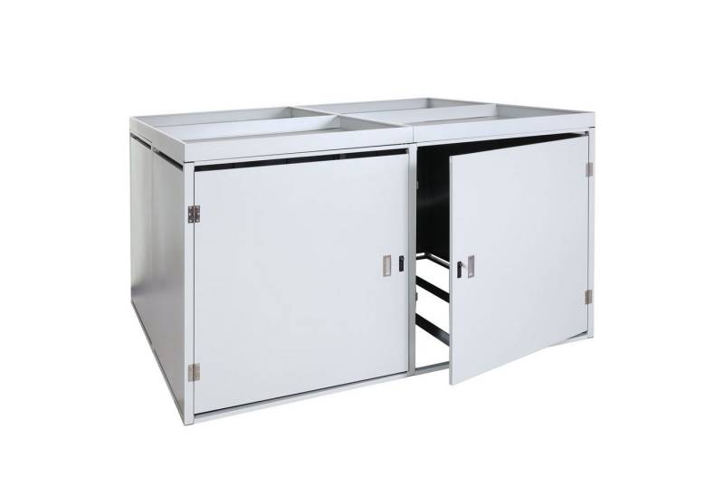 MCW Fahrradbox MCW-L56b-4 (1 St), Inkl. Schlüssel für Türschloss, Schloss zusätzlich mit pin lock von MCW