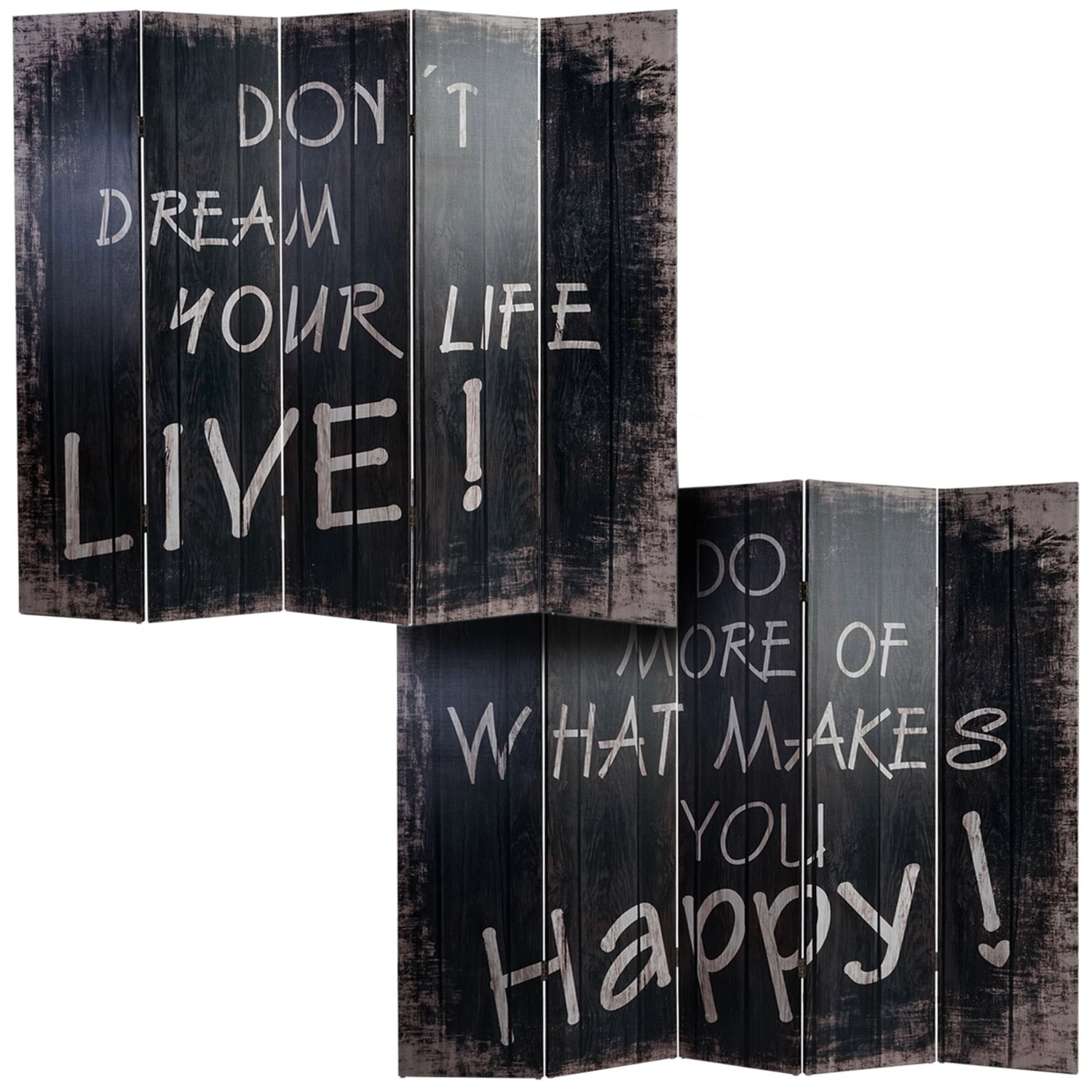 MCW Foto-Paravent Retro 180x200cm Spruch MCW Foto-Paravent Retro 180x200cm Spruch von MCW